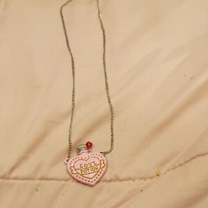 Love Potion Pink Heart Pendant Necklace - Women Jewelry